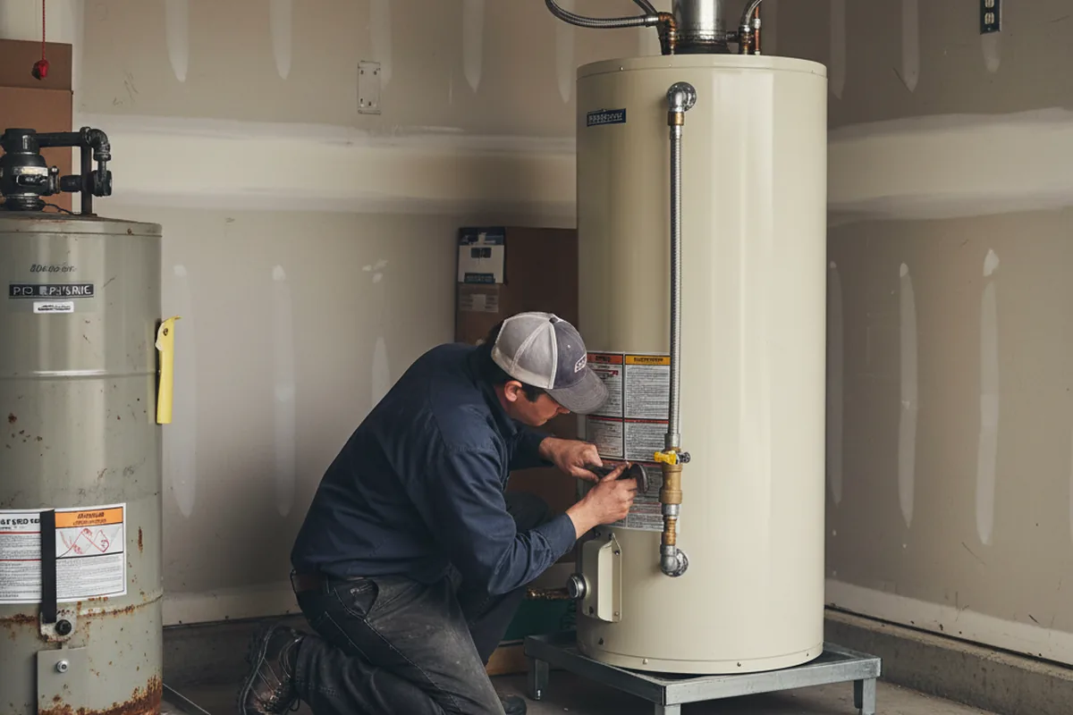 Water heater and shutoff valve replacement in Mapleton